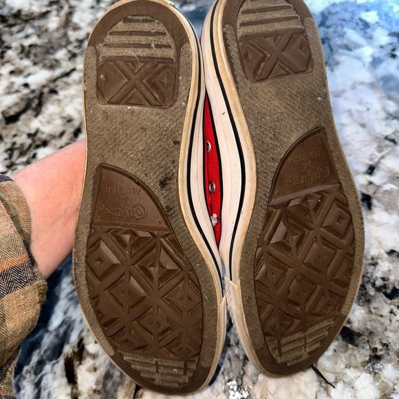 Converse All Star Red Canvas High-Tops - Picture 4 of 4